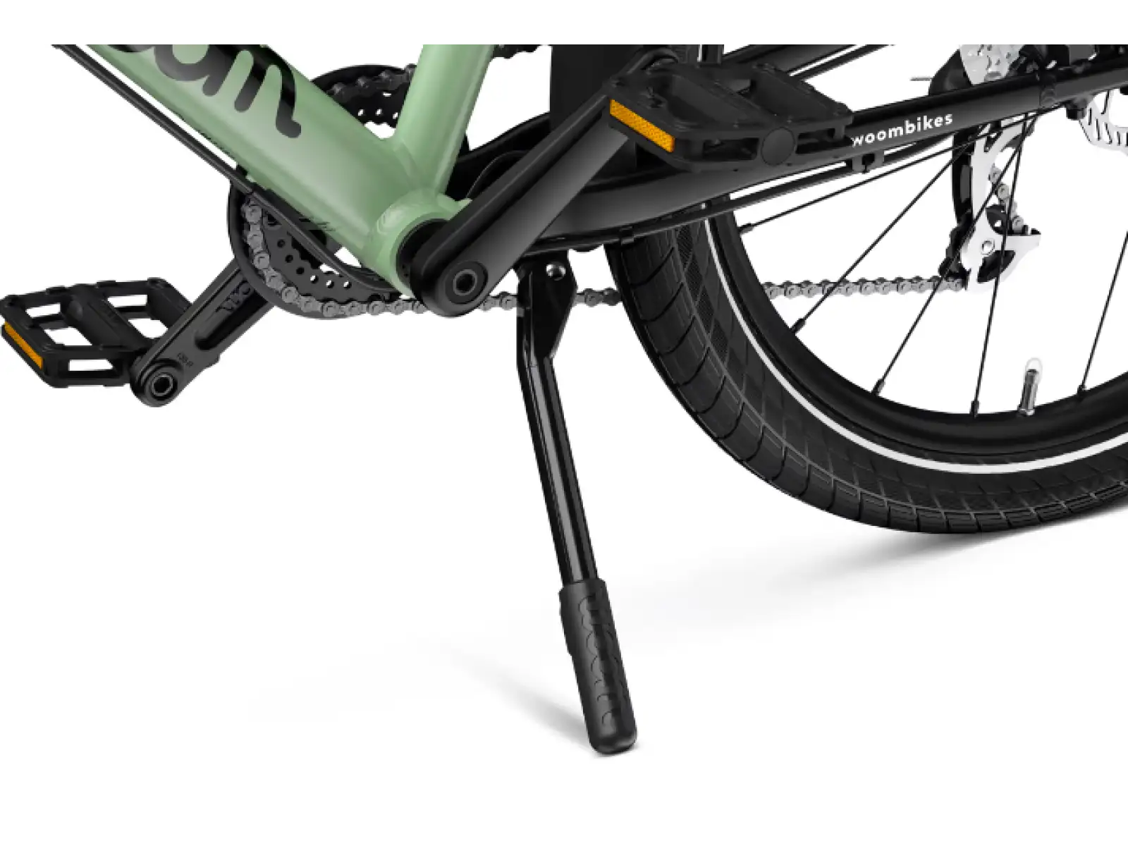 Woom 4 NOW children's bicycle 16" Moss Green/Formular Red