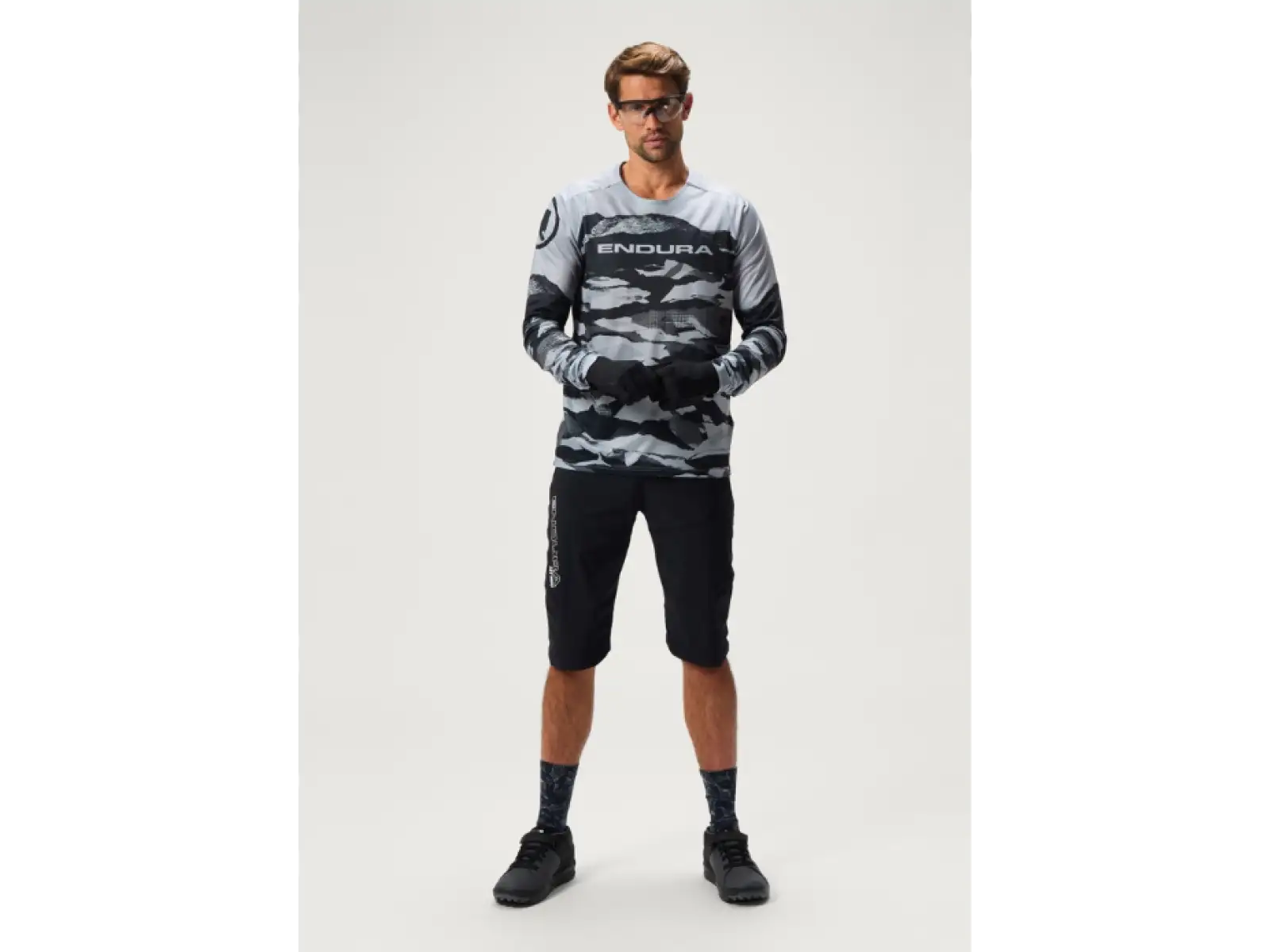 Endura LTD Mountain Camo men's jersey long sleeve Black