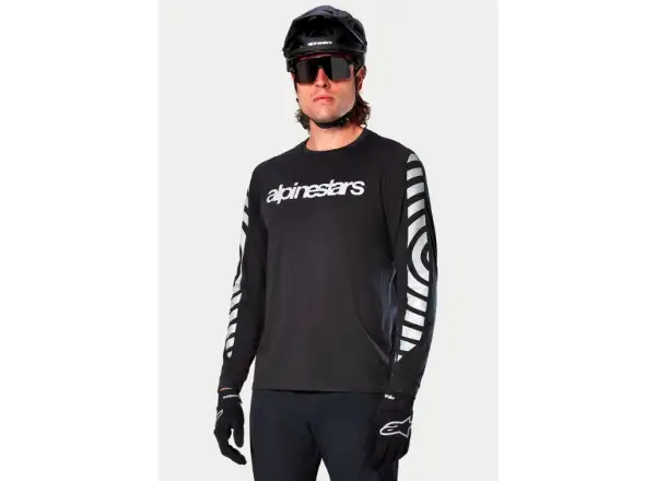 Alpinestars A-Dura Dri Oscar men's jersey long sleeve Black Reflective