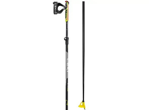 Leki XTA 6.5 Vario Nordic walking poles black/white/neon yellow