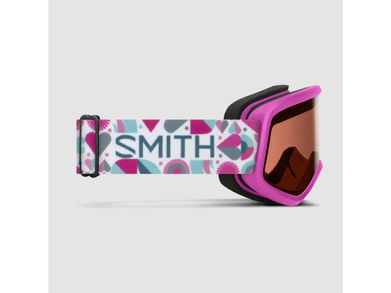 Smith Snowday children's ski goggles Vivid Pink Hearts / RC36