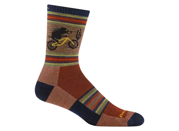 Darn Tough Willoughby Micro Crew Lightweight Cushion men's socks Chestnut
