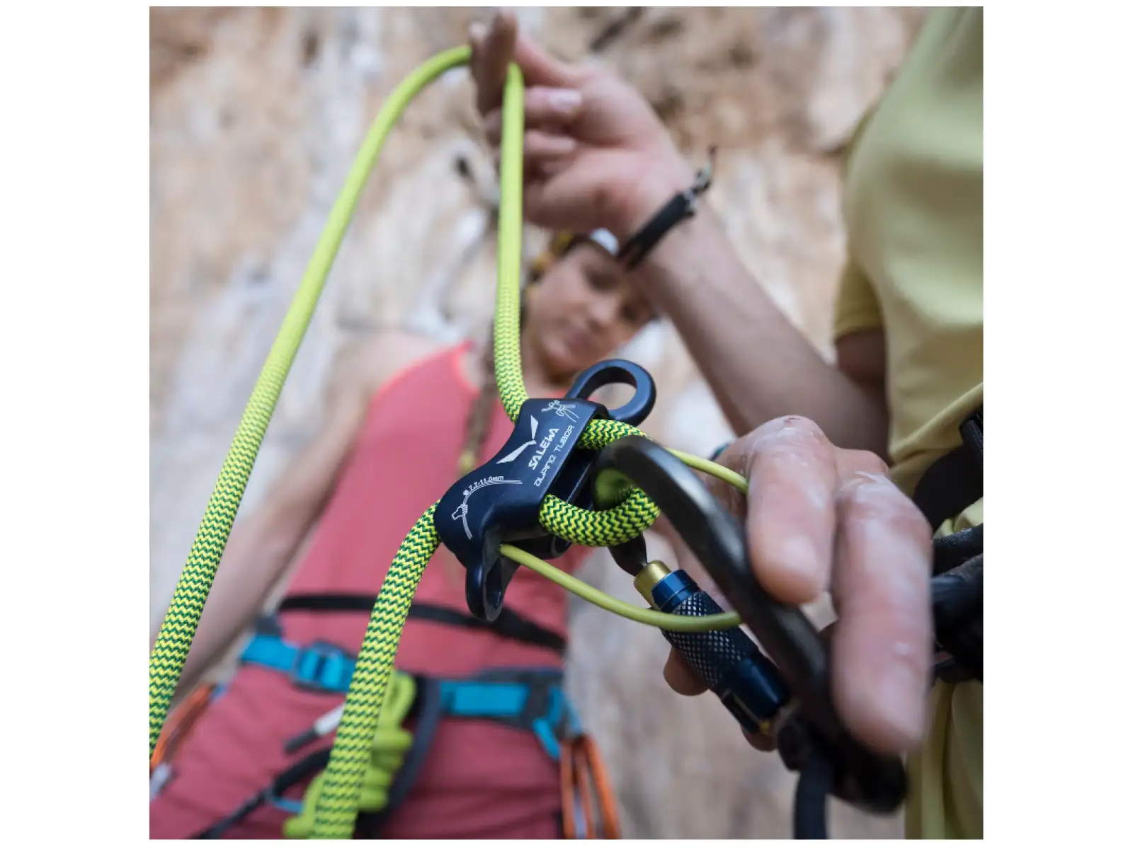 Salewa Alpine Tuber belay and rappel tool Midnight Blue