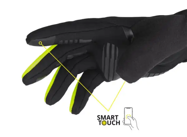 Etape Skin WS winter gloves black/yellow fluo