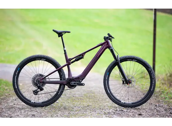 Superior iXF 9.8 mountain e-bike matte berry carbon