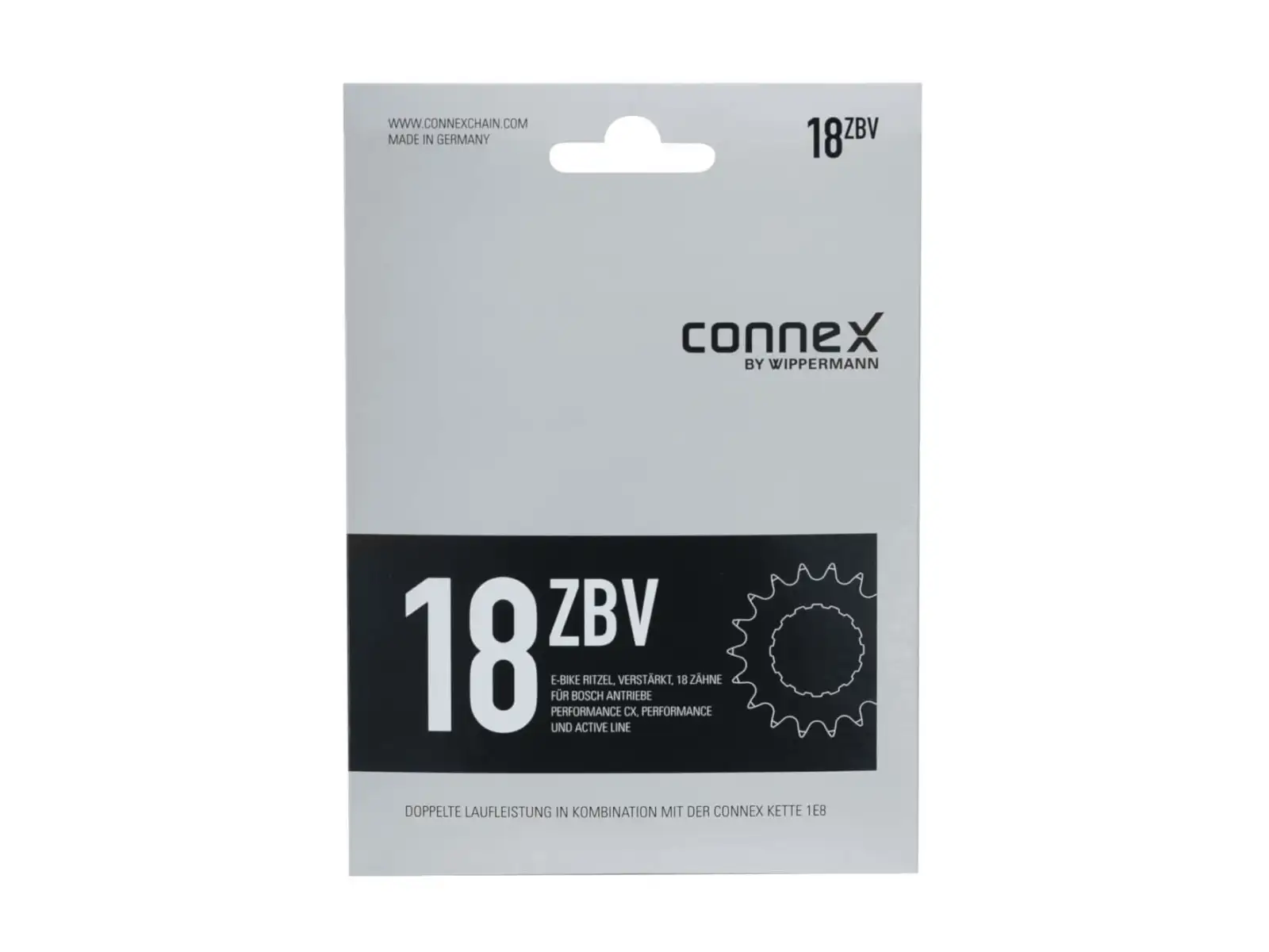 Connex sprocket for Bosch singlespeed 18 teeth