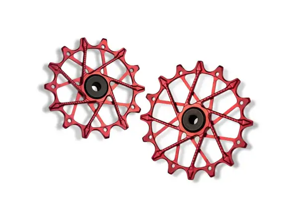Garbaruk derailleur pulleys for Sram Transmision 14+16t red