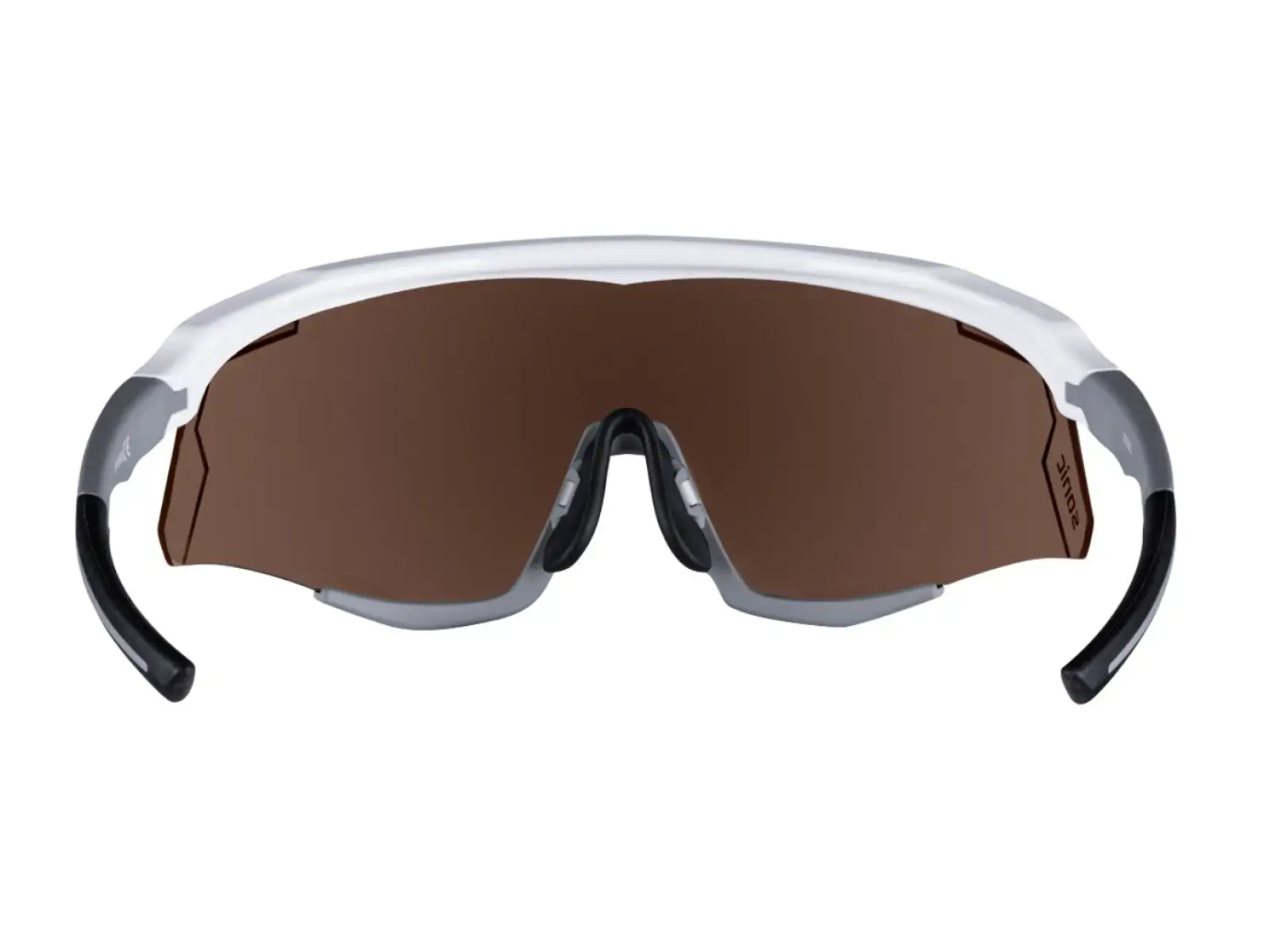 Force Sonic cycling glasses white/gray, blue mirror lenses