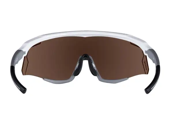 Force Sonic cycling glasses white/gray, blue mirror lenses