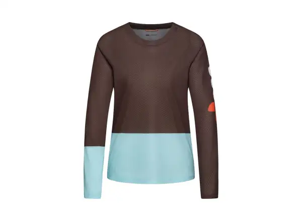 POC Motion Air women's jersey long sleeve Bronzite Brown/Lazurite Blue