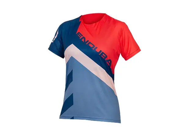 Endura SingleTrack Print Tee LTD women's jersey short sleeve Pomegranate