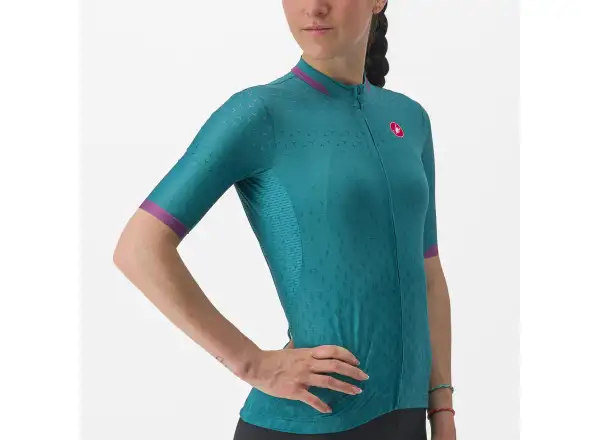Castelli Pezzi women's jersey short sleeve Quetzal Green