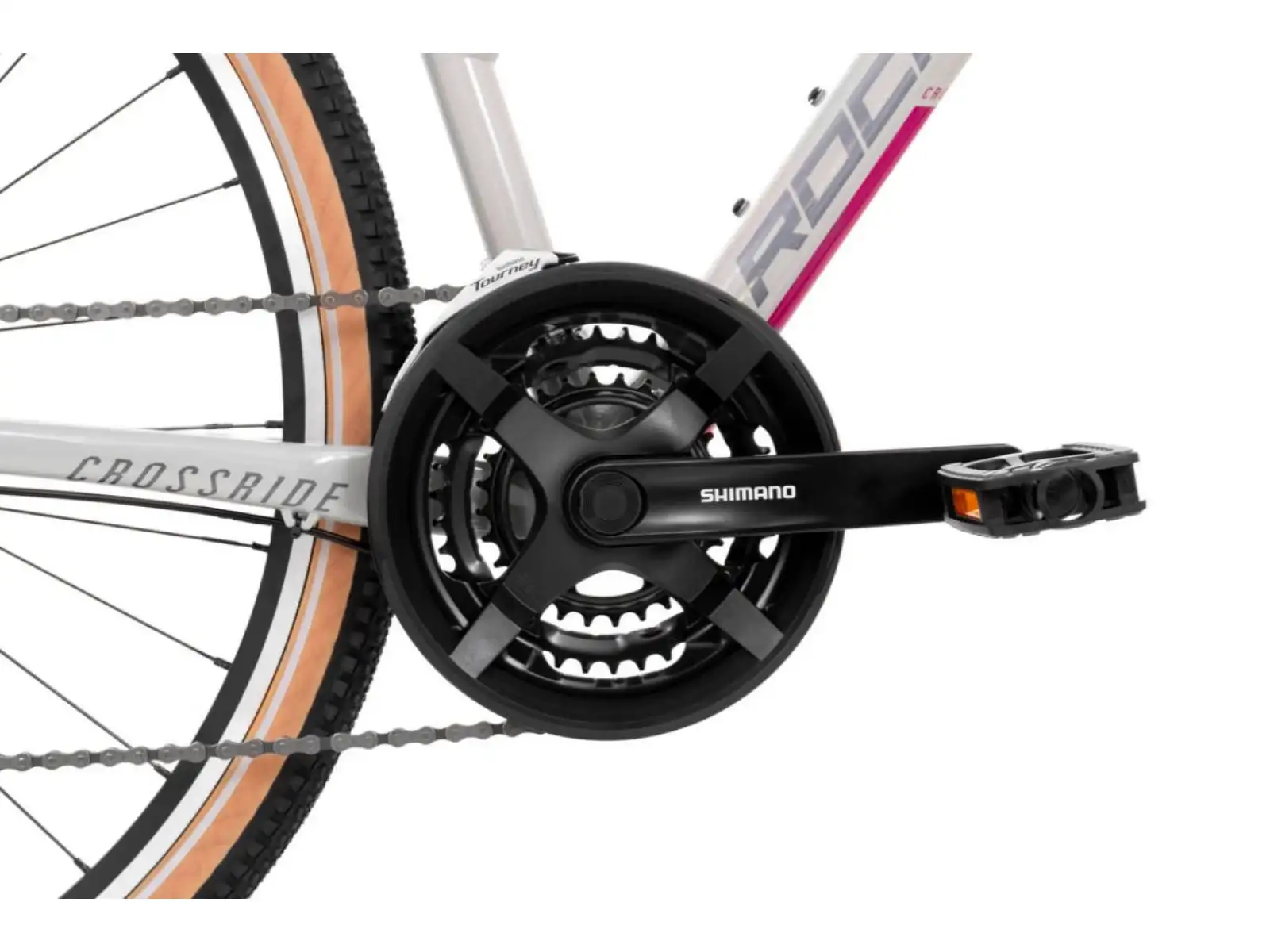 Rock Machine CrossRide 100 Lady gloss light grey/dark grey trekking bike