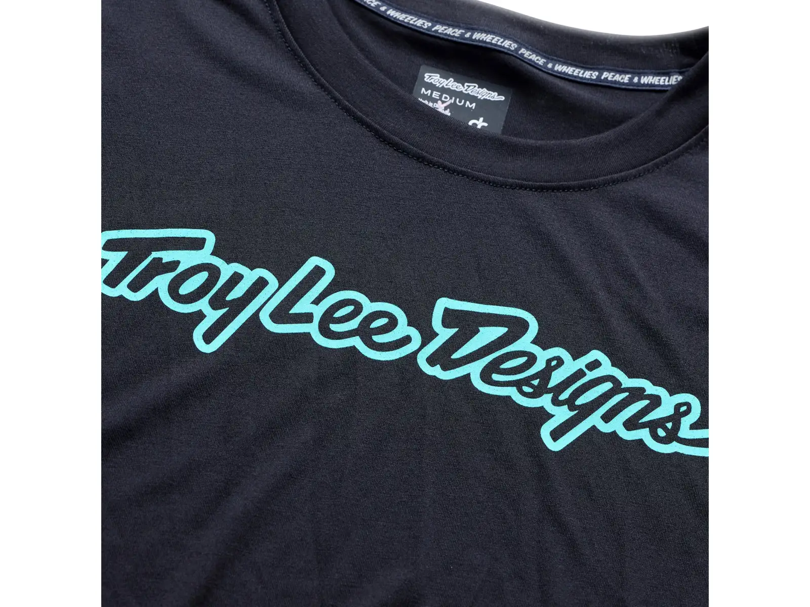 Troy Lee Designs Skyline Ride men's long sleeve jersey Signature Black/Real Teal