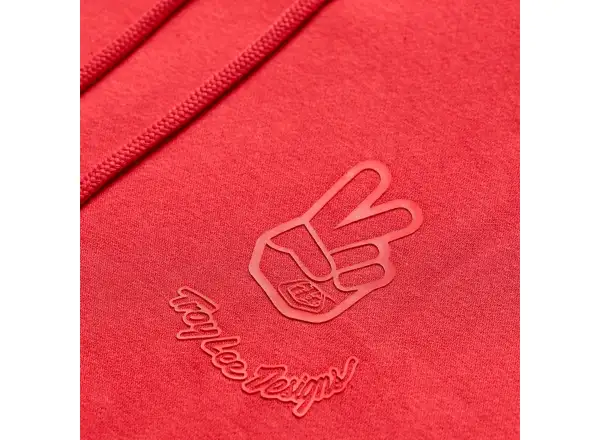Troy Lee Designs Peace Out men's hoodie Scarlet