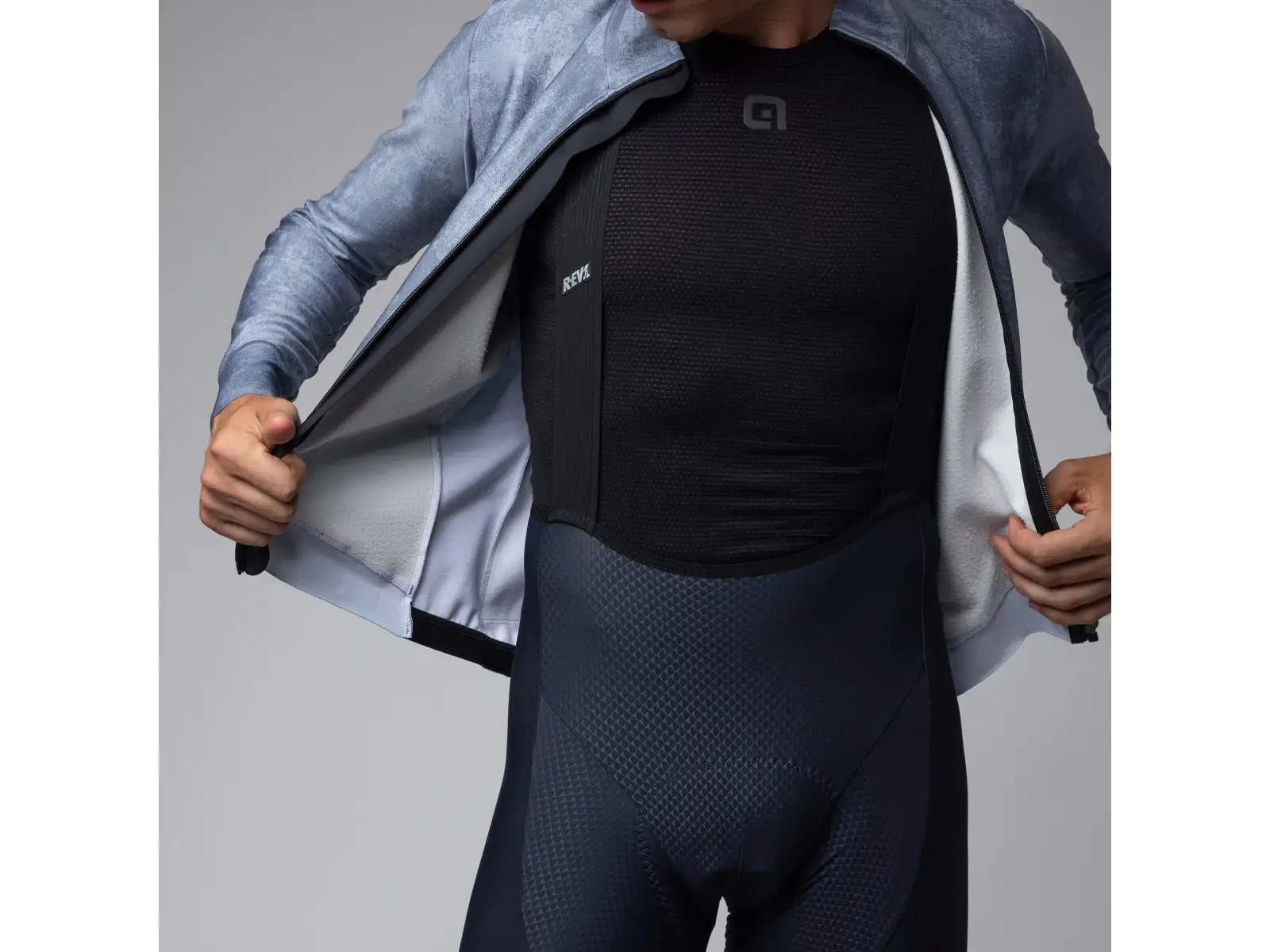 Alé PR-E Profile men's winter cycling jacket Powder Blue