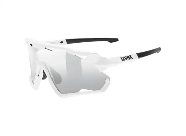 Uvex Sportstyle 228 Variomatic cycling glasses White Mat/LTM. Silver
