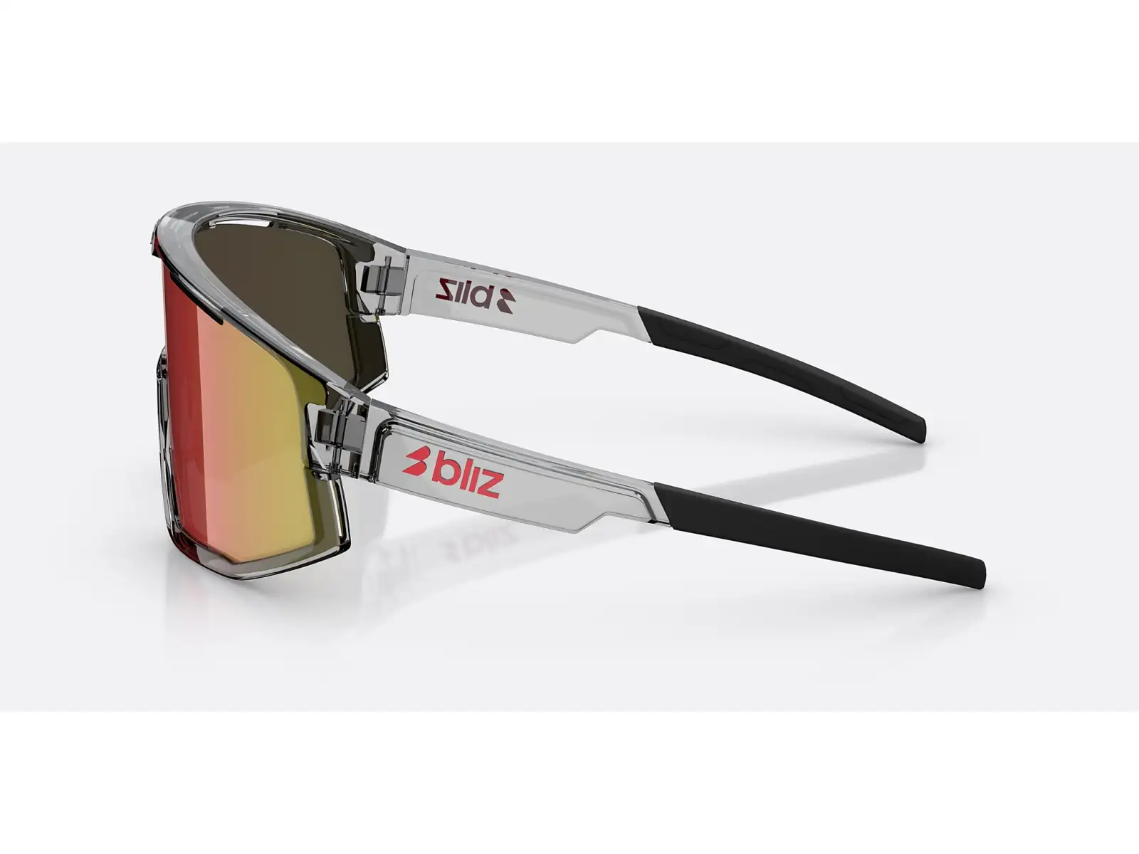 Bliz Fusion sunglasses Transparent Dark Grey/Brow Red Multi