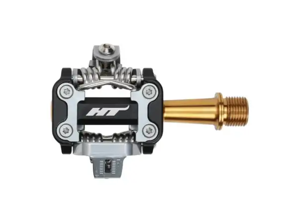 HT M2T MTB clipless pedals black/titanium axle