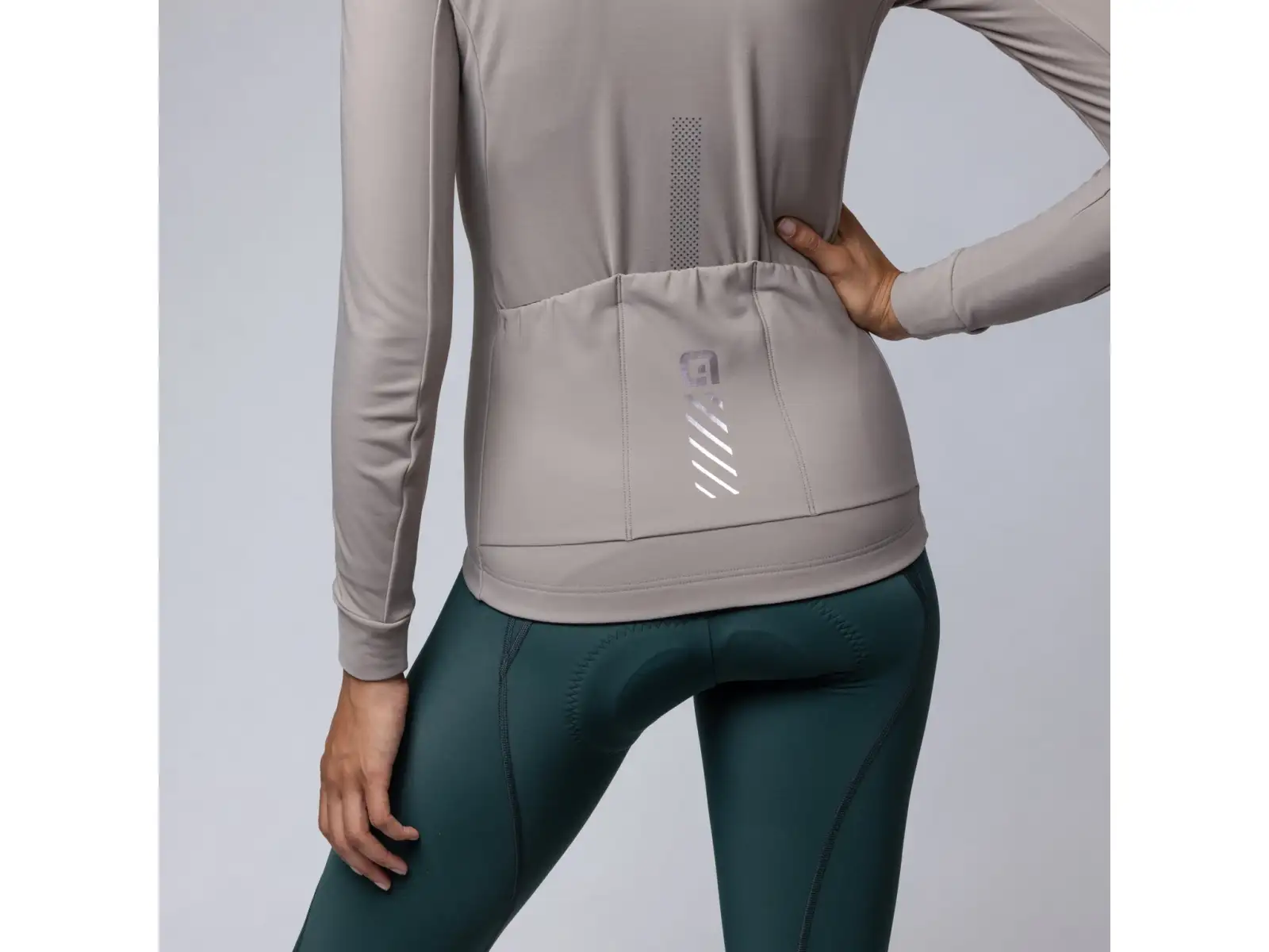 Alé Pragma Fondo 3.0 women's insulated long sleeve jersey Rope Grey
