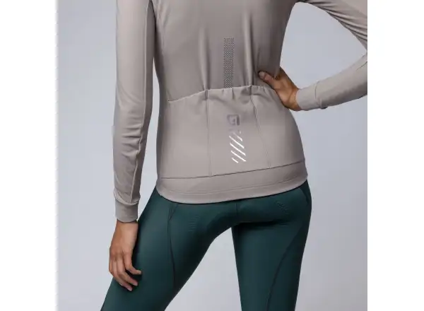 Alé Pragma Fondo 3.0 women's insulated long sleeve jersey Rope Grey