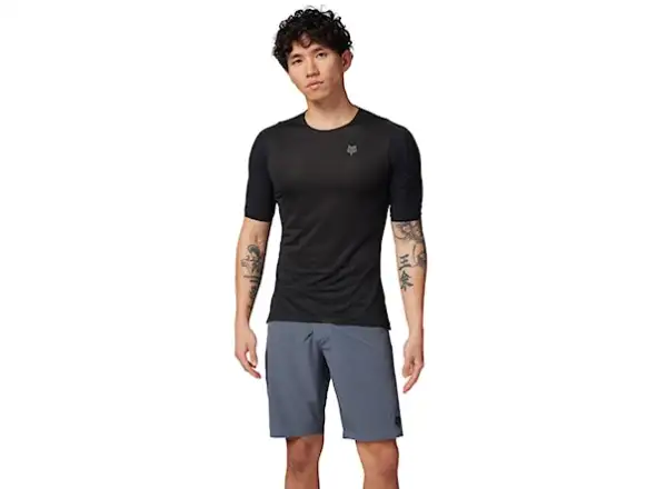 Fox Ascent men's jersey short sleeve Black