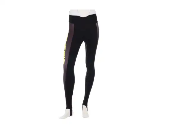 Crussis men's trousers with bib and padding black/yellow