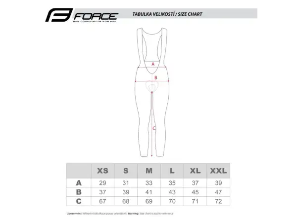 Force Reflex Line Lady women's pants with padding black