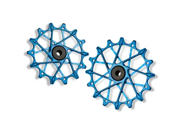 Garbaruk derailleur pulleys for Sram Transmision 14+16t blue