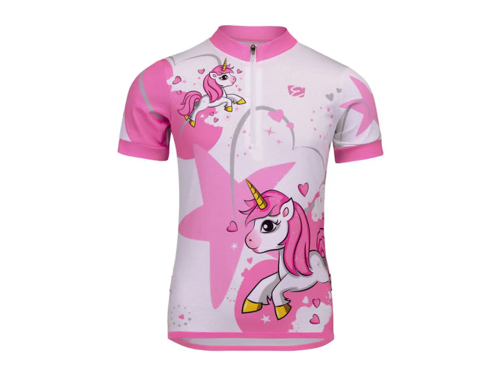 Etape Rio short sleeve kids jersey white/pink