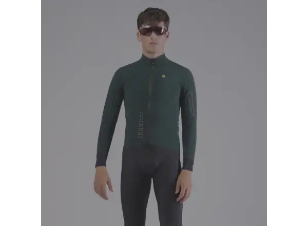 Alé R-EV1 Thermo Shield men's winter cycling jacket Bottle Green
