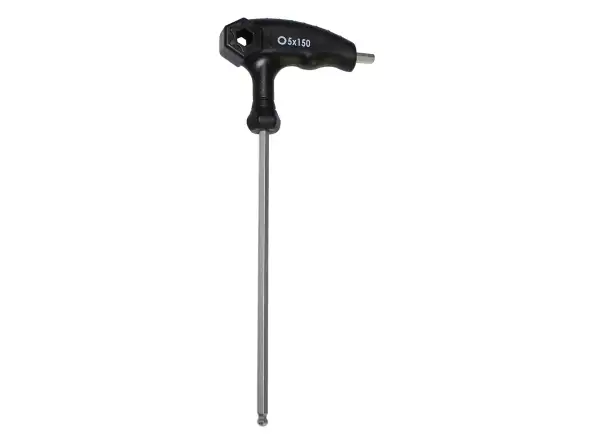 Force hex key with T handle and ball 5 mm