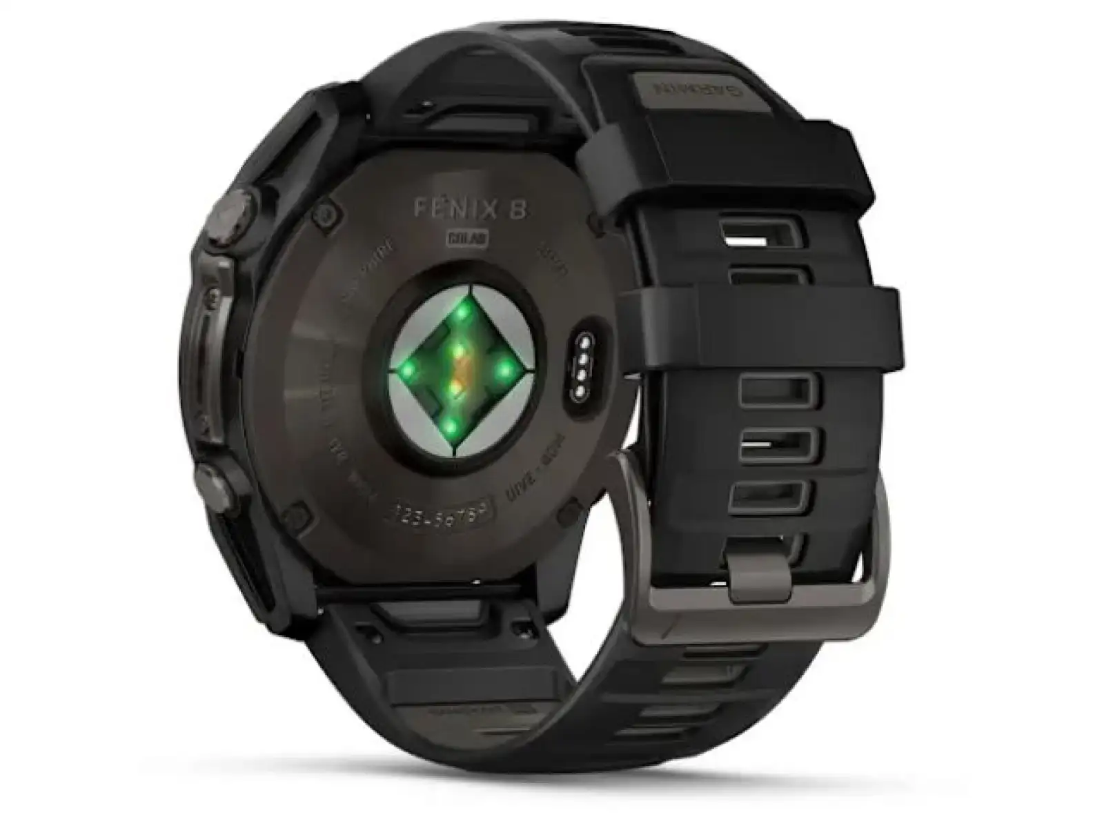 Garmin fenix 8 - 51 mm Solar Sapphire smart watch Carbon DLC Titanium Black/Pebble Gray