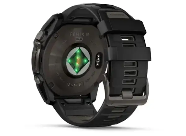 Garmin fenix 8 - 51 mm Solar Sapphire smart watch Carbon DLC Titanium Black/Pebble Gray