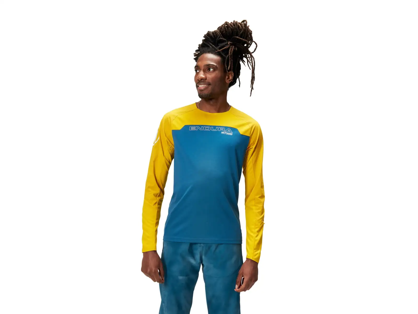 Endura MT500 Burner men's long sleeve jersey Blue Steel