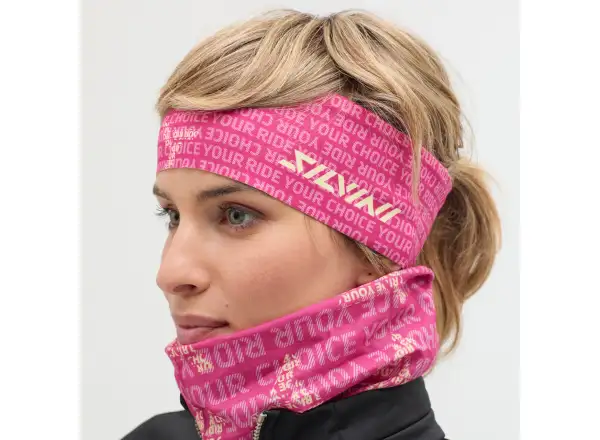 Silvini Agri headband Fuschia/Black
