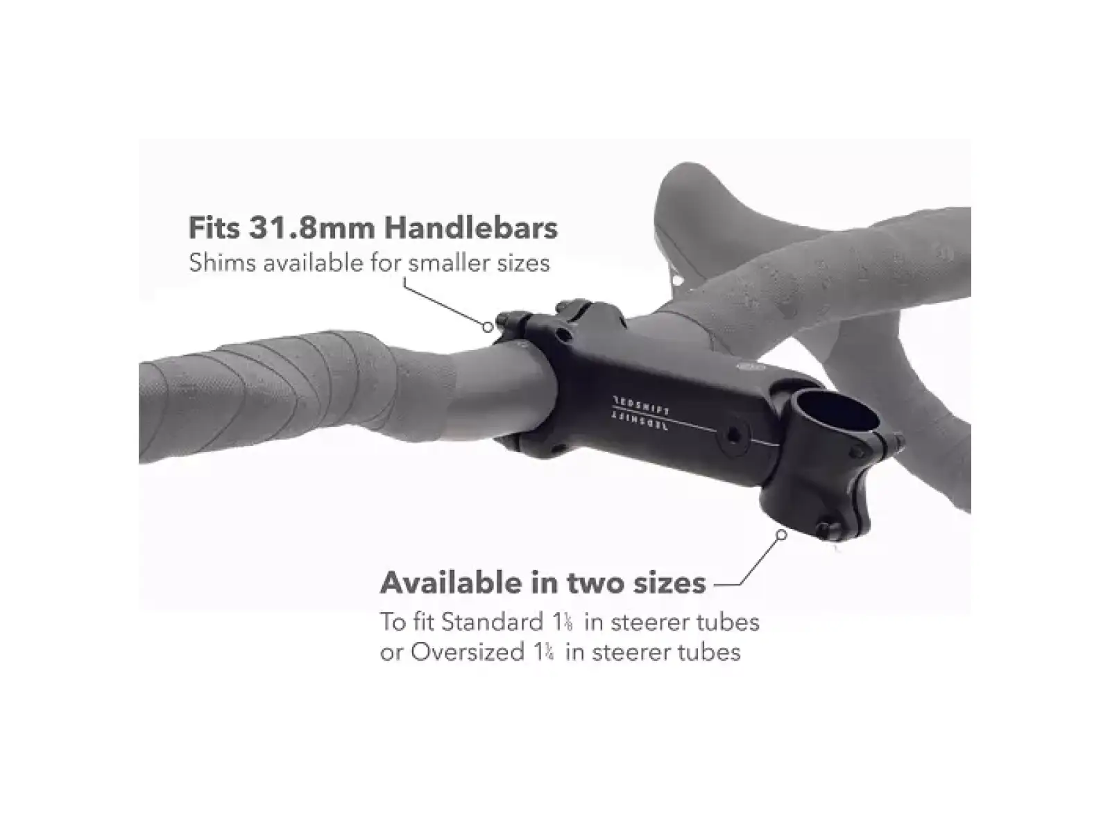 Redshift ShockStop stem +/- 6° 1 1/4" black 100 mm