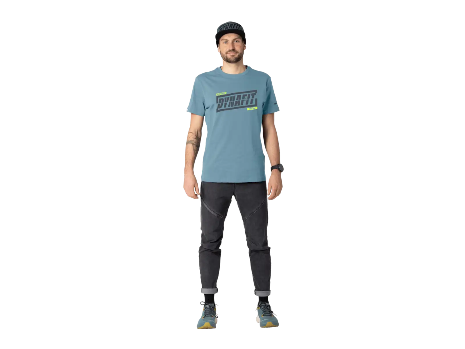 Dynafit Graphic Cotton men's T-shirt short sleeve Smoke Blue