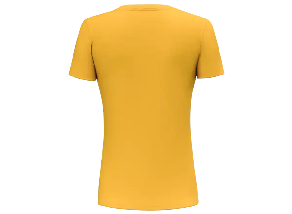 Salewa Pure Eagle Frame Dry women's short sleeve T-shirt Gold Melange