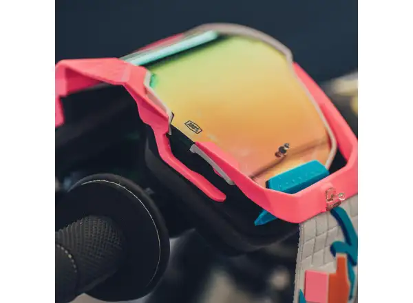 100% Armega downhill goggles Lefreak/ HiPER Pink Mirror