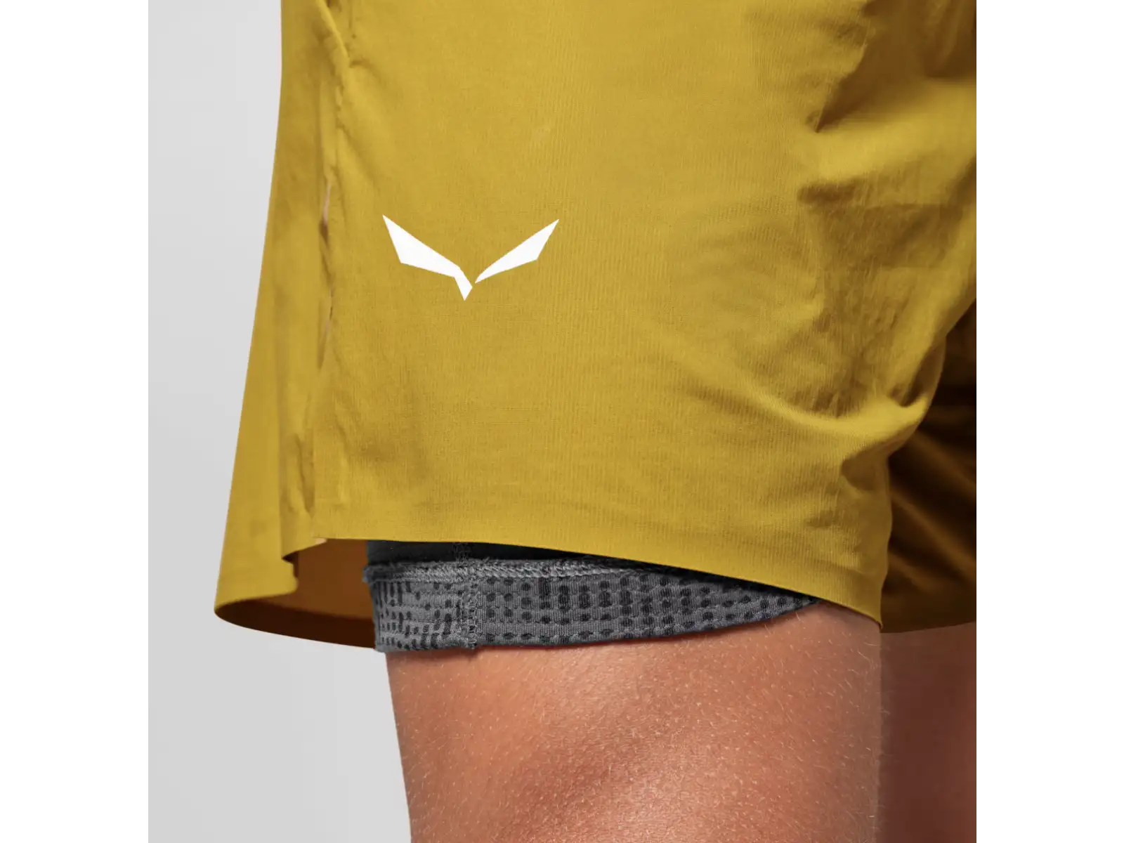 Salewa Pedroc Durastretch 2in1 men's shorts Olive Oil
