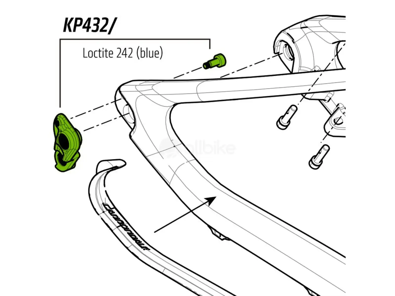 Cannondale KP432 dropout for Scalpel-Si 2017