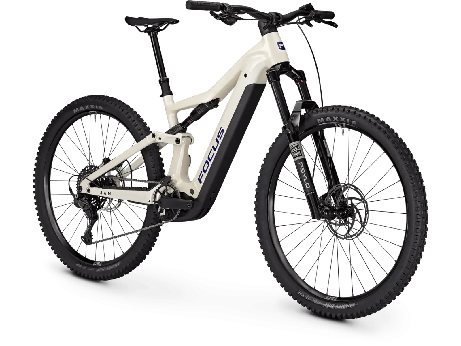 Focus JAM 7 800Wh full-suspension e-bike Champagne / Shellwhite