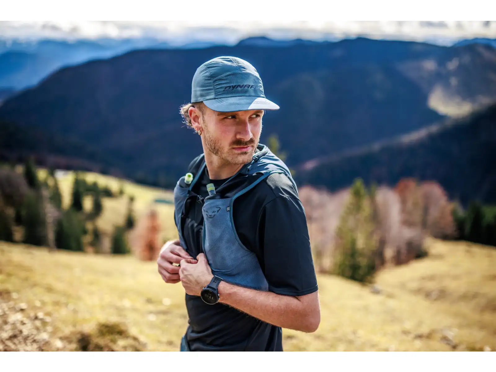 Dynafit Trail 6 Reflective running vest Cinder/Smoke Blue