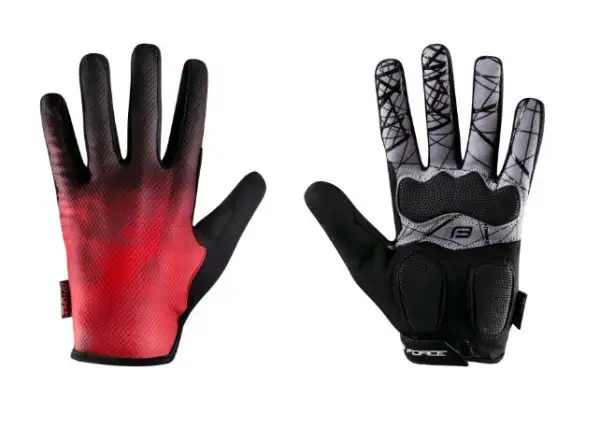 Force Core unisex MTB gloves red
