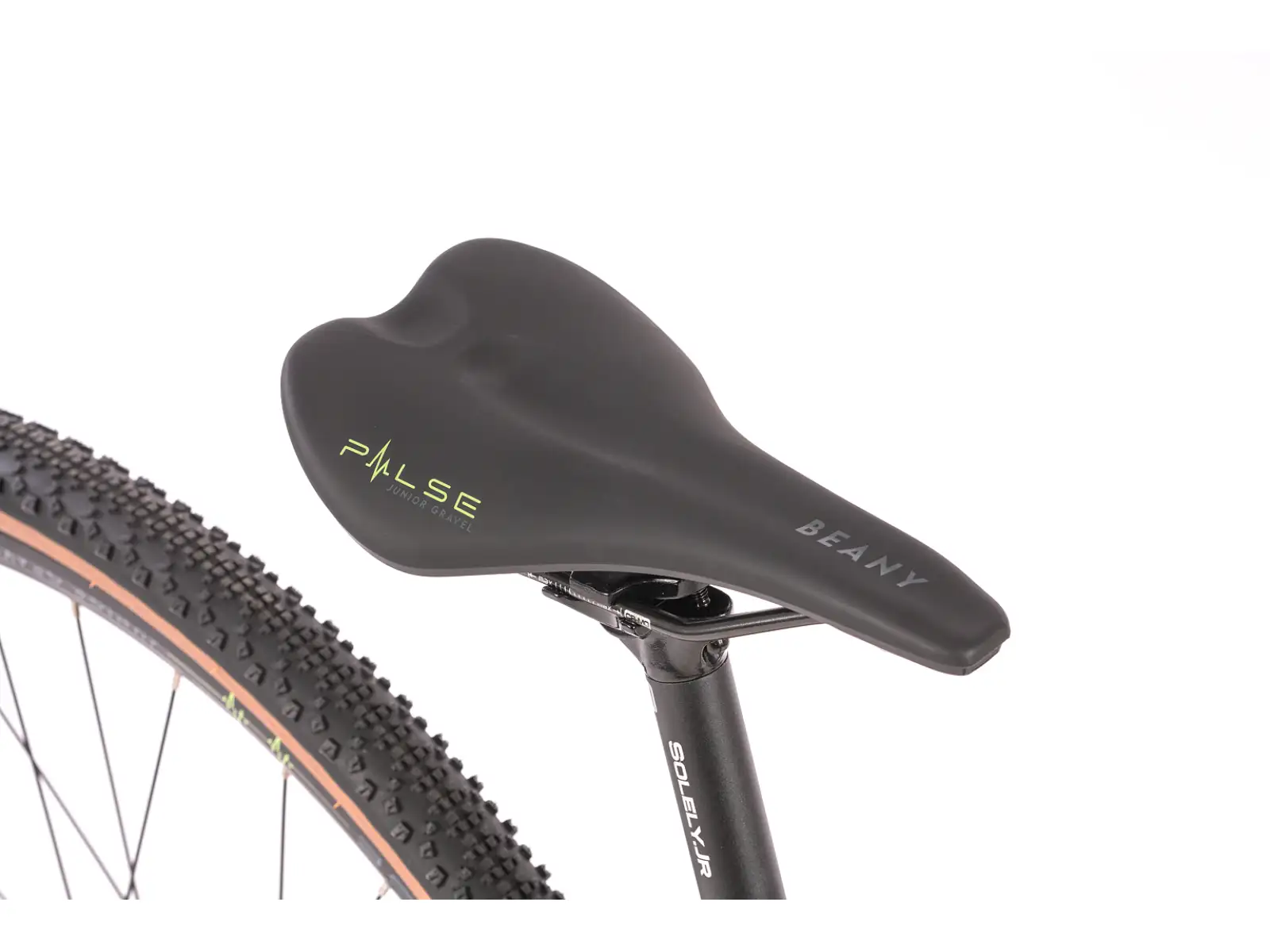Beany Pulse 700 children's gravel bike neon yellow