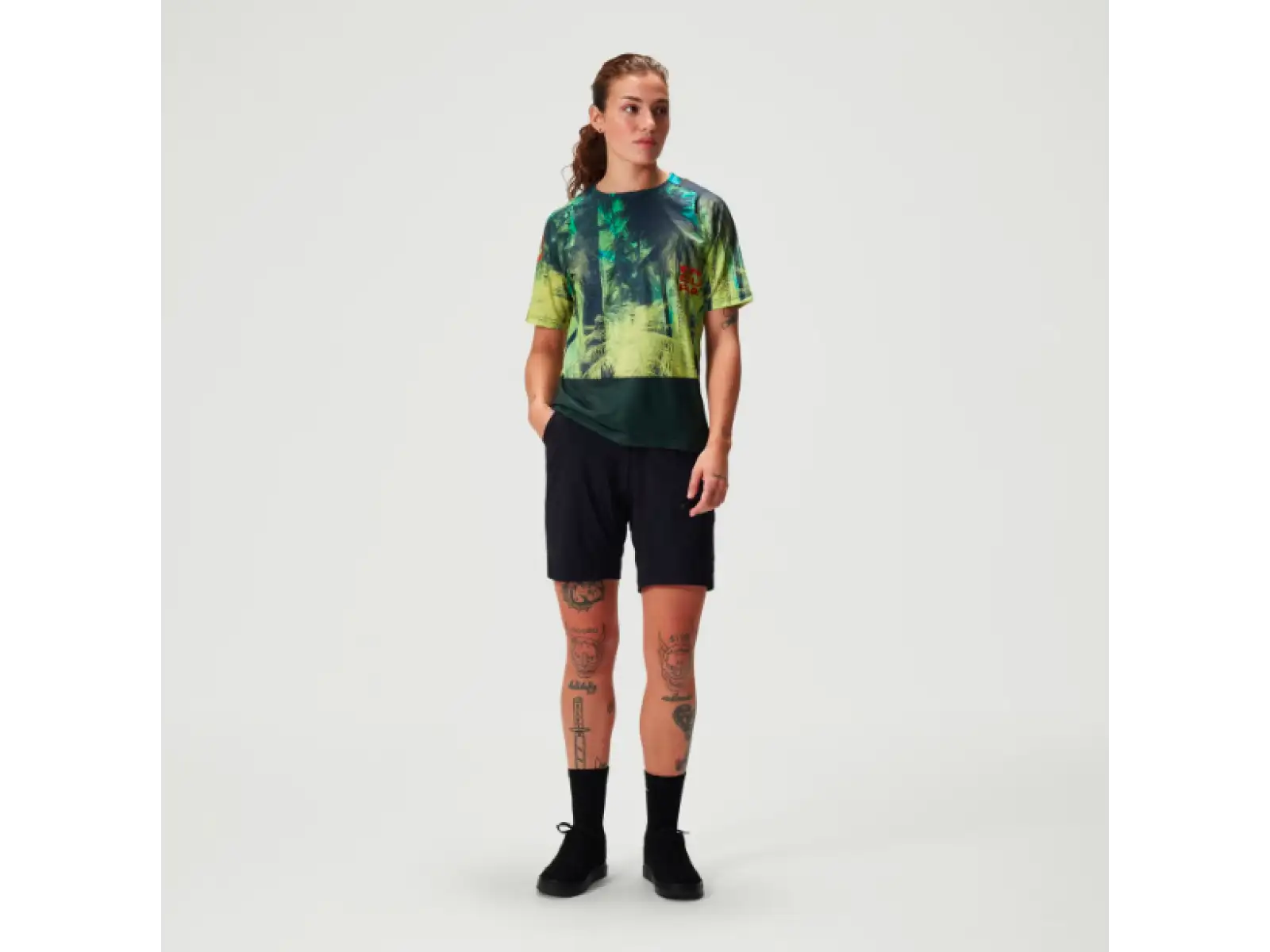 Endura Tropical Tee Print LTD women's jersey short sleeve Ghillie Green