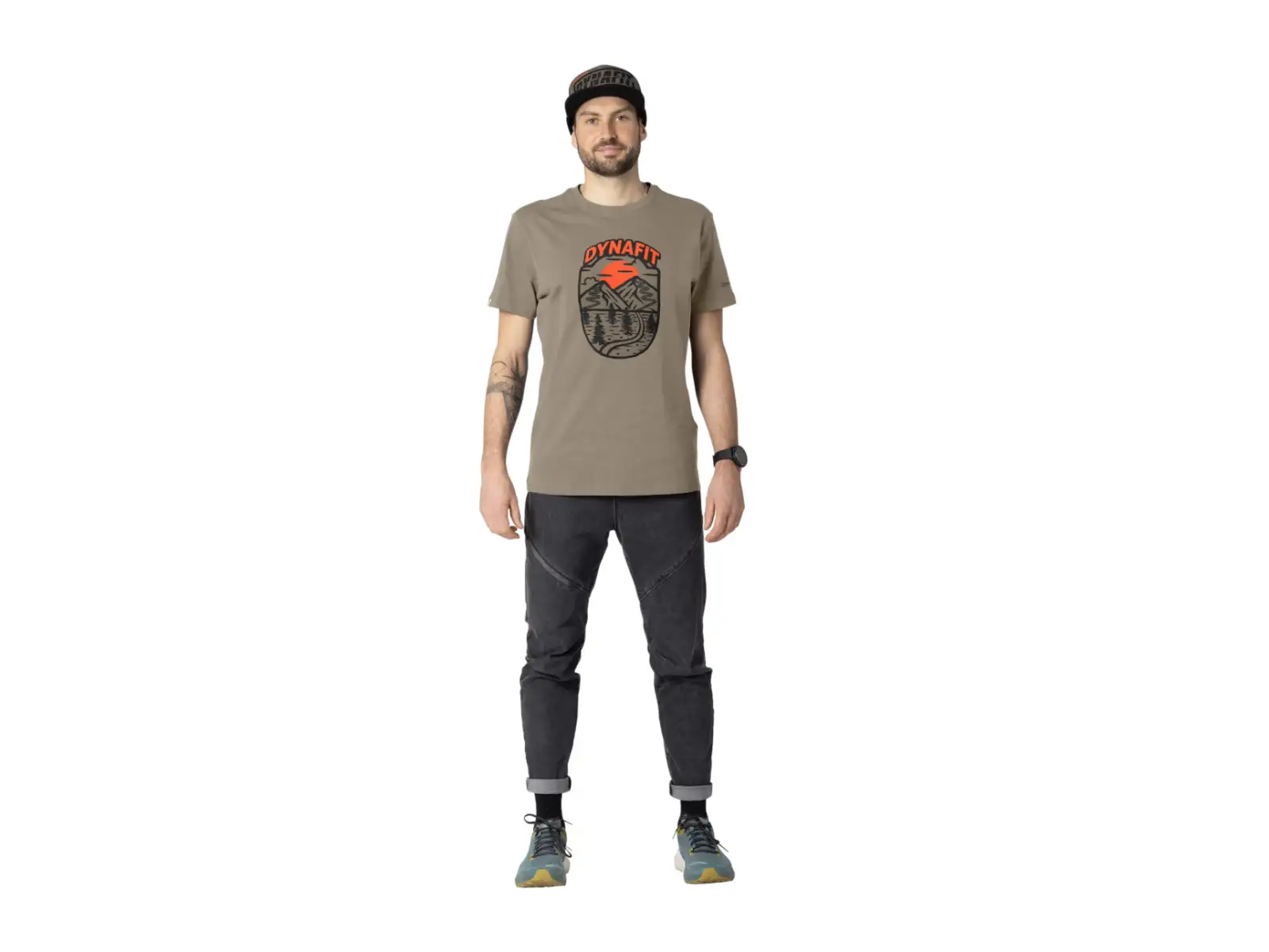 Dynafit Graphic Cotton men's T-shirt short sleeve Fallen Rock/Horizon