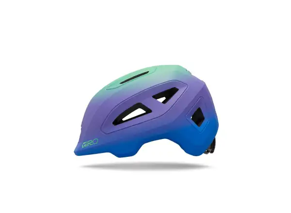 Giro Scamp II children's helmet Mat Blue Jewel/Vivid Green Fade