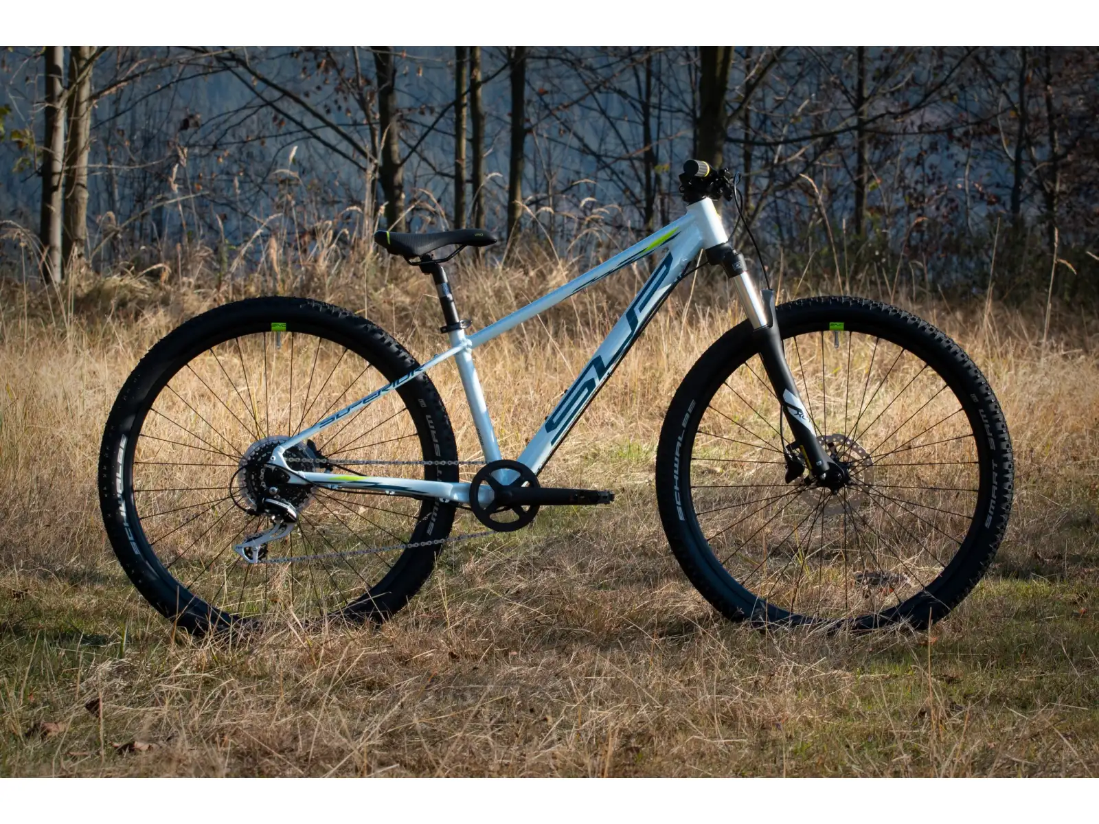 Superior Racer XC 27 DB Gloss White/Blue/NeonYellow children's mountain bike
